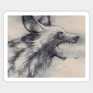 African Painted Dog Magnet